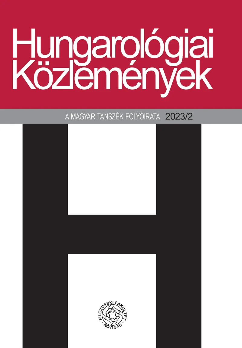 Hungarológiai Közlemények, 54. évf. 2023. 2. sz.