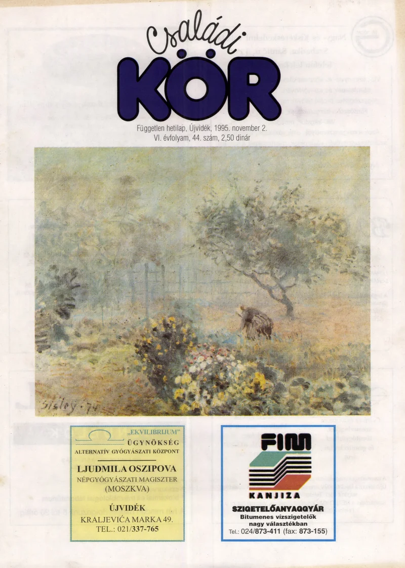 Családi Kör, 6. évf. 1995. november 2. 44. sz.