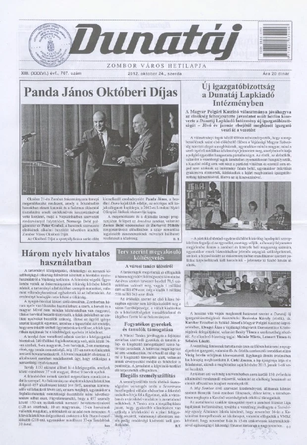 Dunatáj, 14. évf. 2012. október 24. 707. sz.
