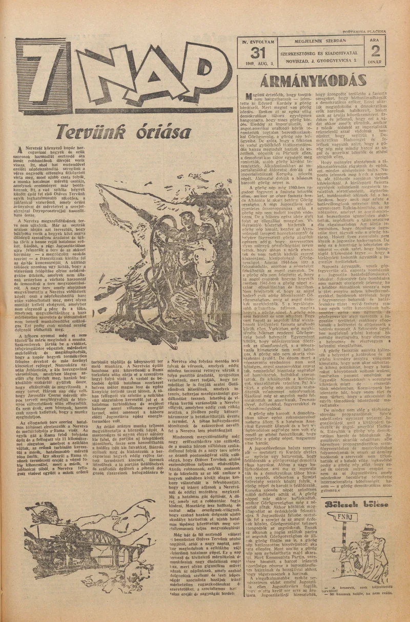 7 Nap, 4. évf. 1949. augusztus 3. 31. sz. 1–4. oldal