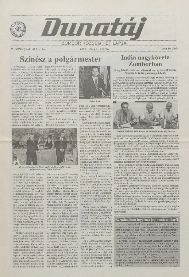 Dunatáj, 10. évf. 2008. július 9. 483. sz.