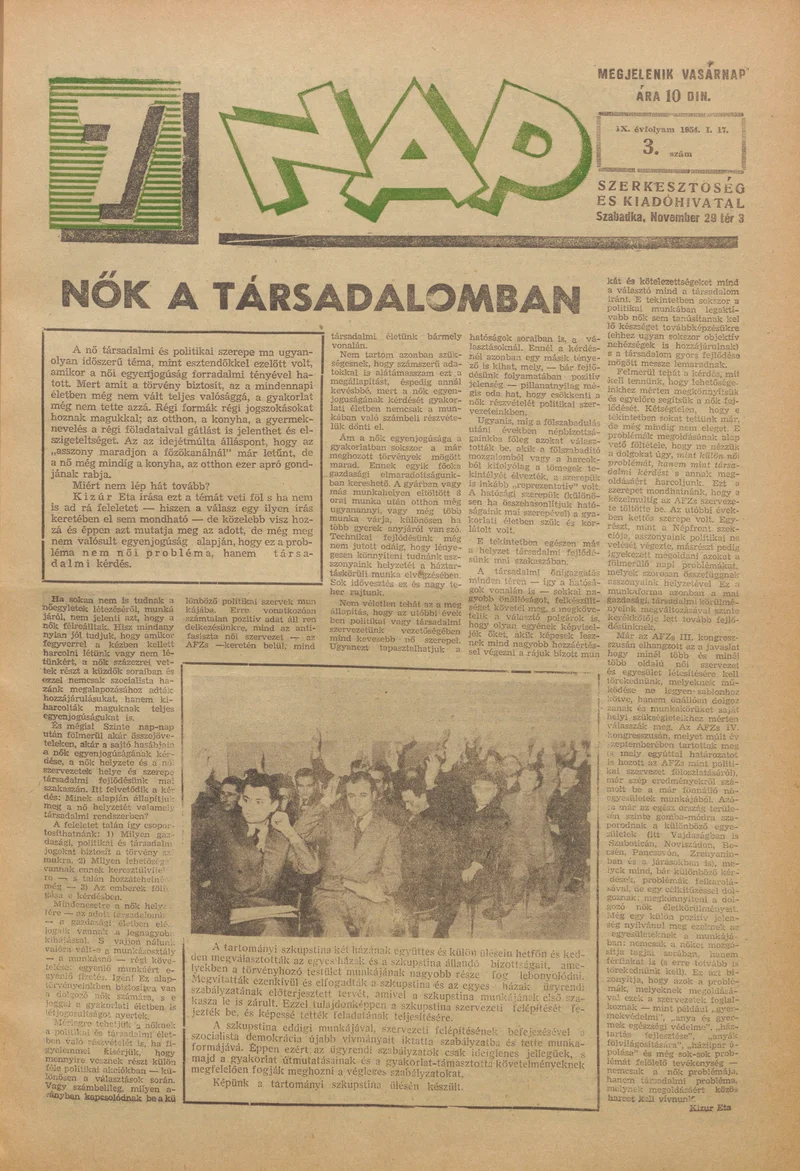 7 Nap, 9. évf. 1954. január 17. 3. sz. 1–16. oldal