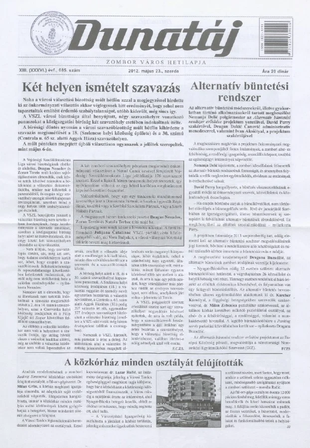 Dunatáj, 14. évf. 2012. május 23. 685. sz.