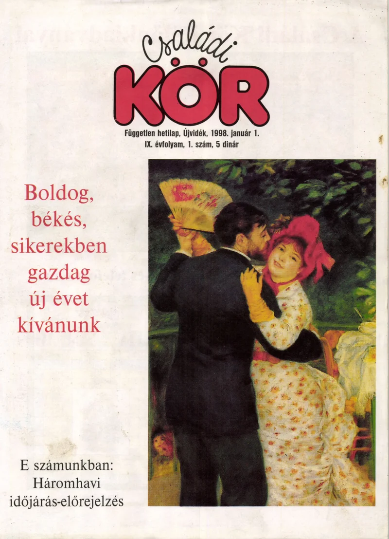 Családi Kör, 9. évf. 1998. január 1. 1. sz.