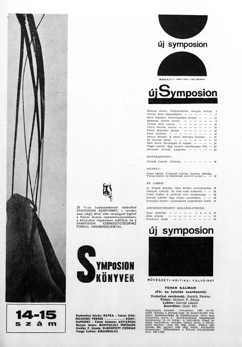 Új Symposion, 2. évf. 1966. 14–15. sz. 1–32. oldal