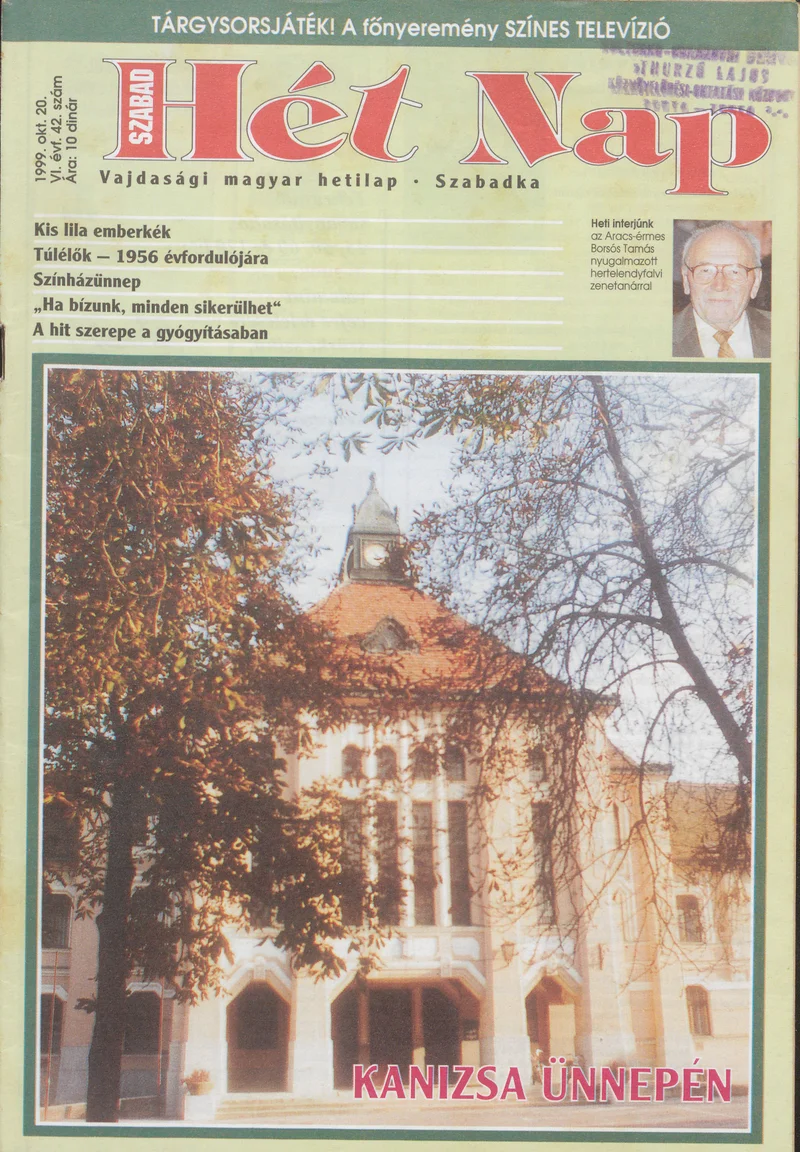 Szabad Hét Nap, 6. évf. 1999. október 20. 42. sz.