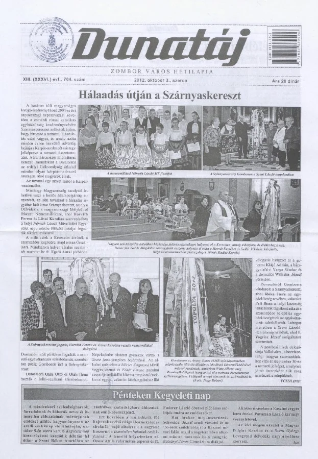 Dunatáj, 14. évf. 2012. október 3. 704. sz.
