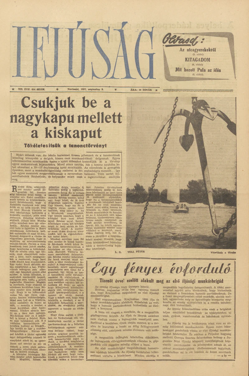 Ifjúság, 13. évf. 1957. augusztus 9. 614. sz.