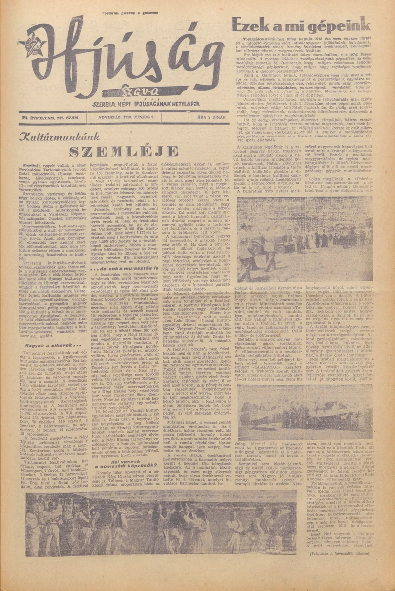 Ifjúság Szava, 6. évf. 1950. június 3. 247. sz.