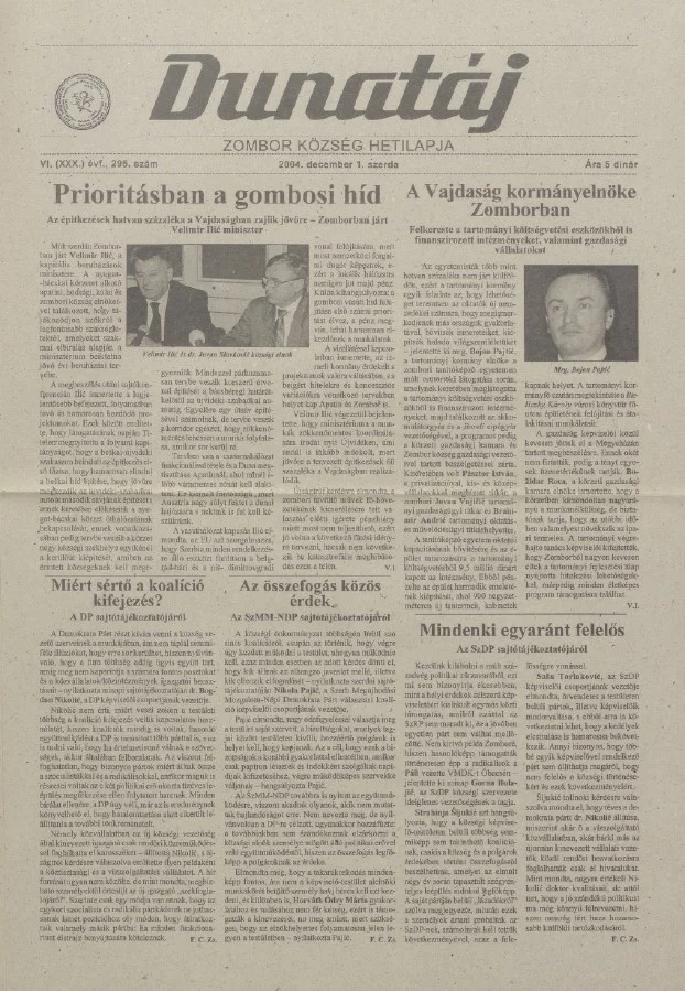 Dunatáj, 6. évf. 2004. december 1. 295. sz.