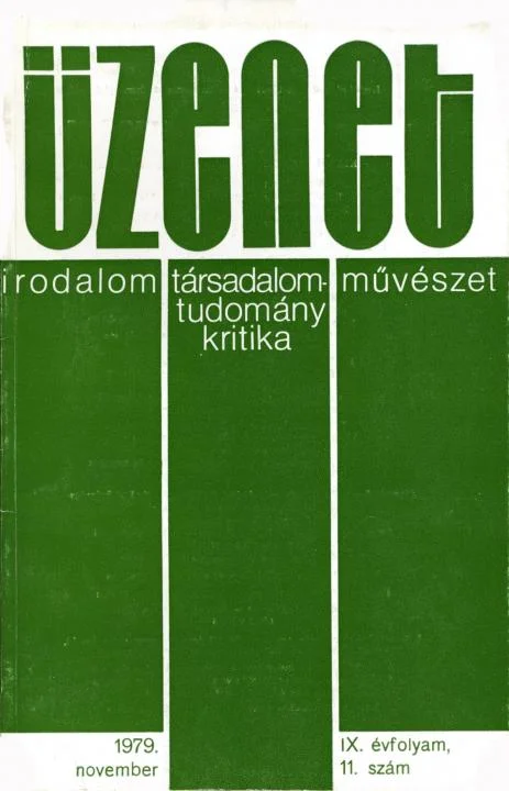 Üzenet, 9. évf. 1979. november. 11. sz. 627–704. oldal