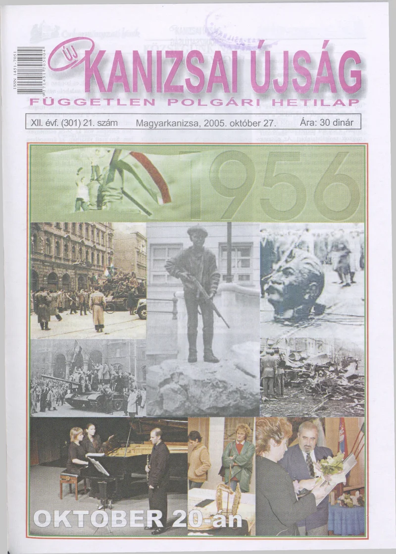 Új Kanizsai Újság, 12. évf. 2005. október 27. 21. sz.