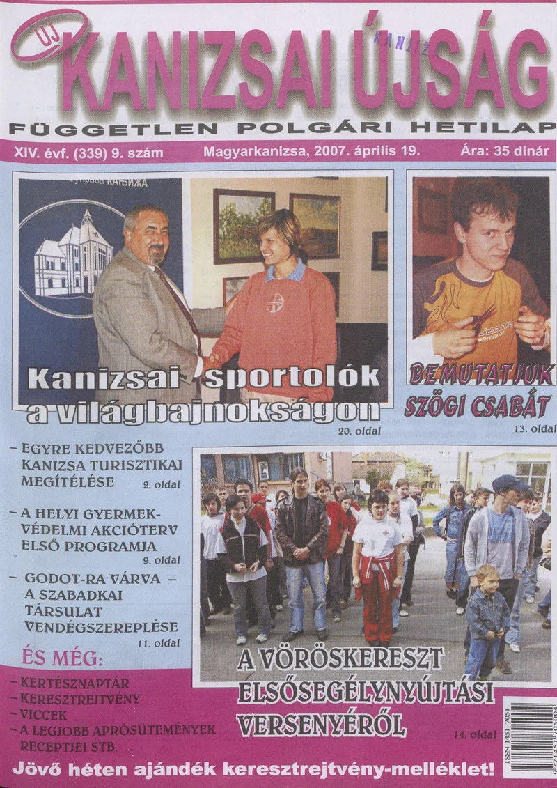 Új Kanizsai Újság, 14. évf. 2007. április 19. 9. sz.