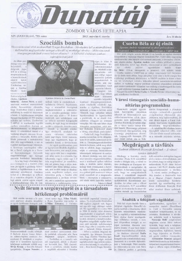 Dunatáj, 15. évf. 2013. március 6. 723. sz.