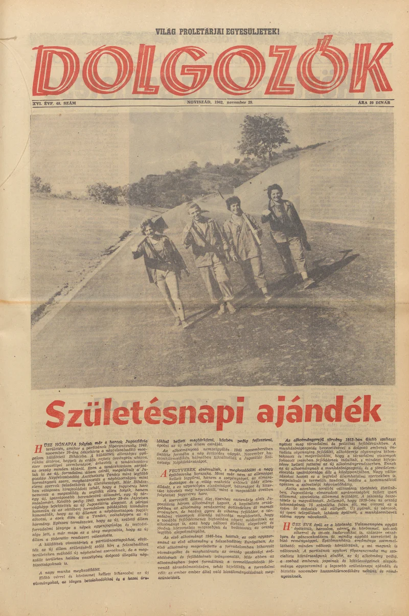 Dolgozók, 16. évf. 1962. november 29. 48. sz.