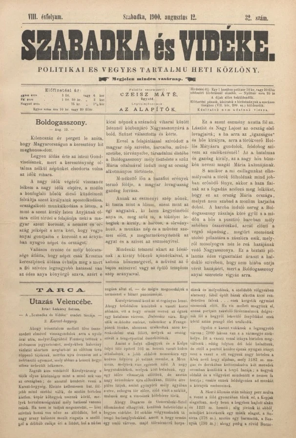 Szabadka és vidéke II, 8. évf. 1990. augusztus 12. 32. sz.