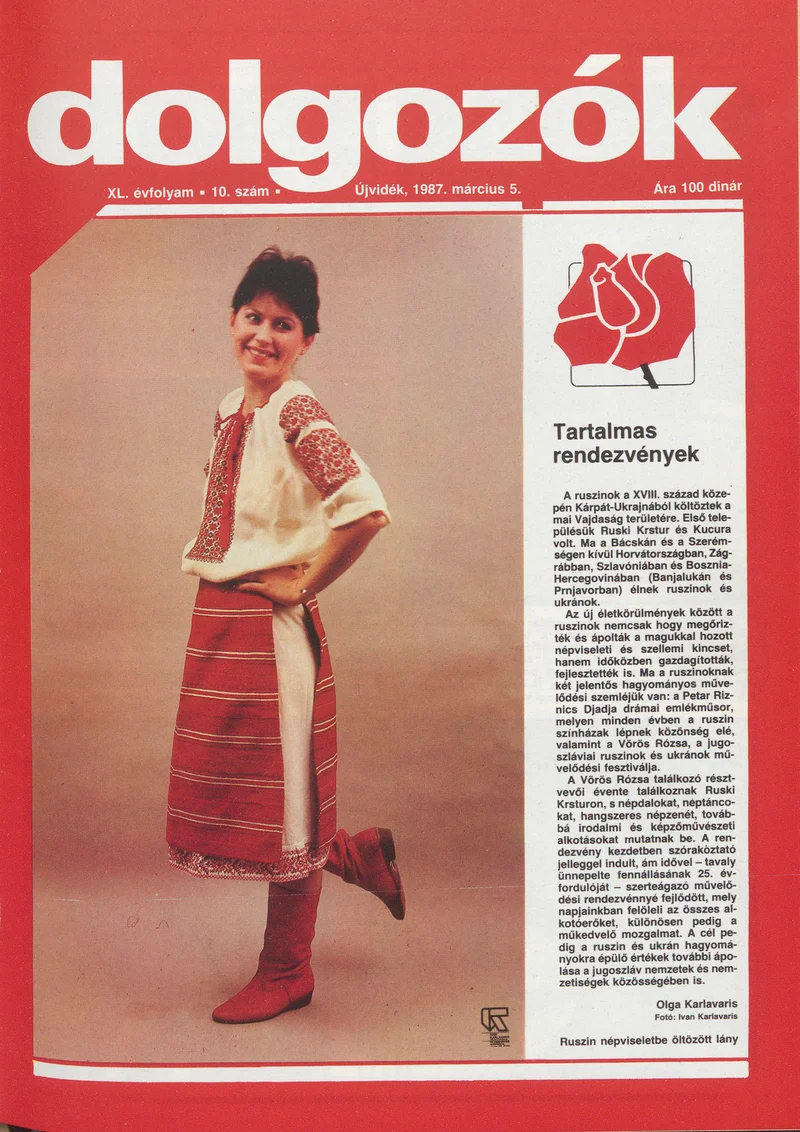Dolgozók, 41. évf. 1987. március 5. 10. sz.