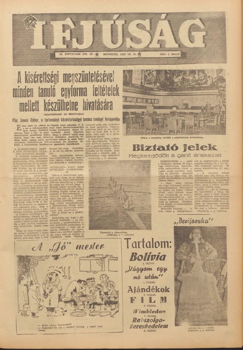 Ifjúság, 11. évf. 1955. július 22. 510. sz.