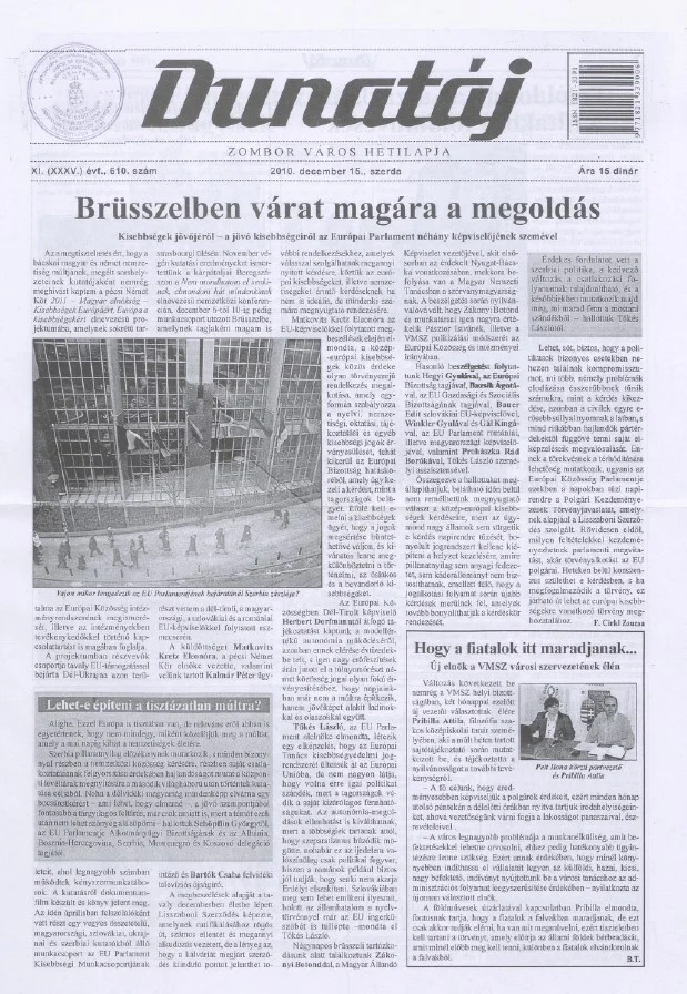 Dunatáj, 12. évf. 2010. december 15. 610. sz.