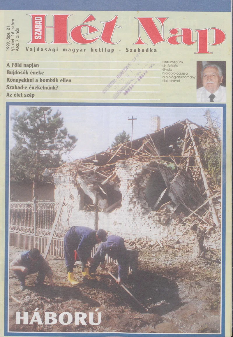Szabad Hét Nap, 6. évf. 1999. április 21. 16. sz.