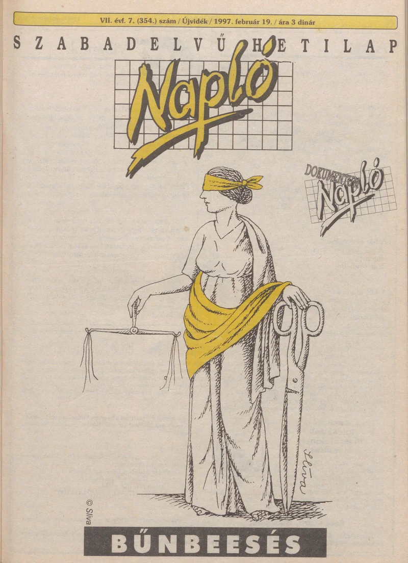 Napló - Szabadelvű hetilap, 8. évf. 1997. február 19. 354. sz.