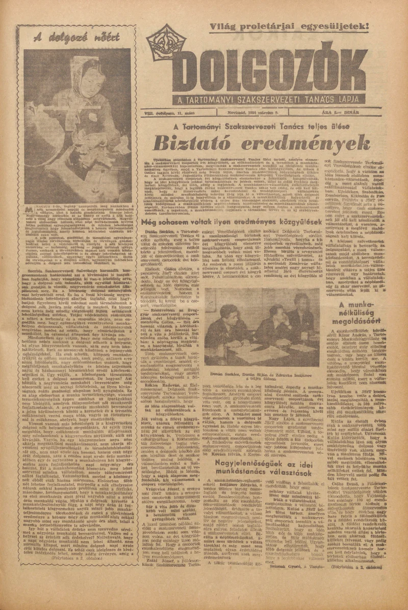 Dolgozók, 8. évf. 1954. március 9. 11. sz.