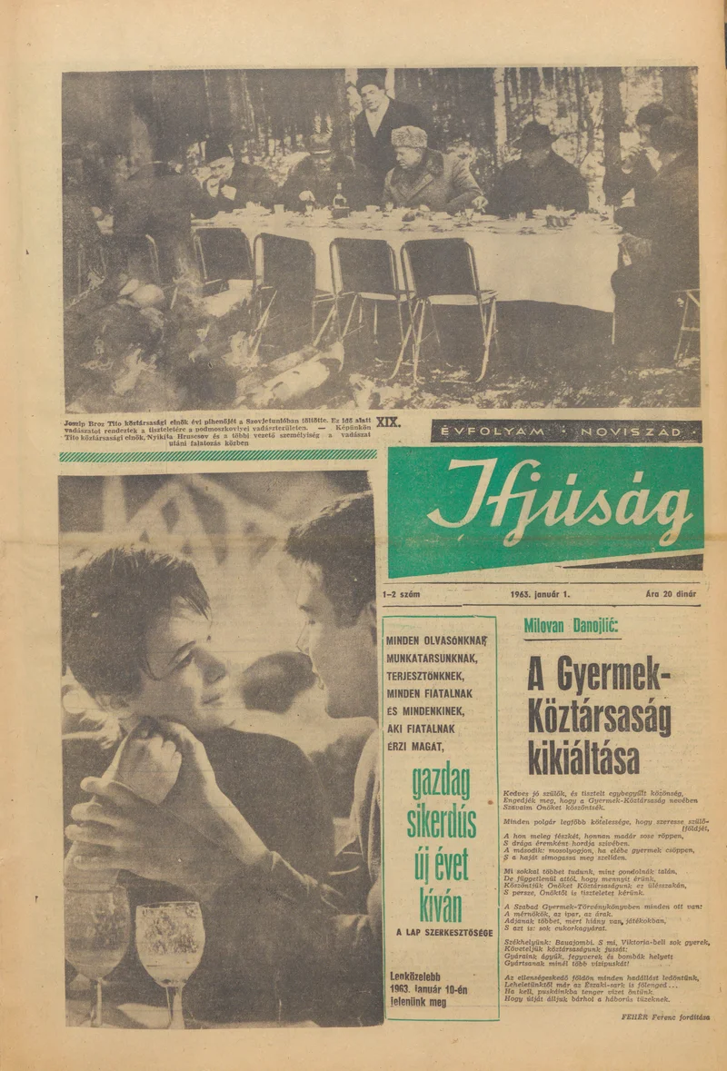 Ifjúság, 19. évf. 1963. január 1. 1–2. sz.