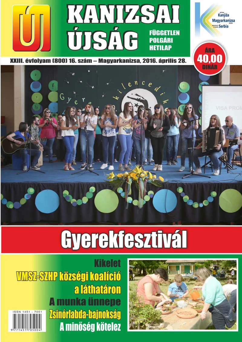 Új Kanizsai Újság, 23. évf. 2016. április 28. 16. sz.