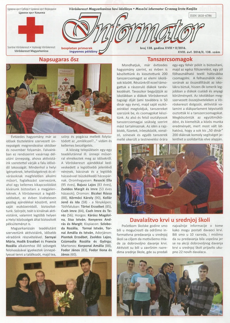 Informator, 17. évf. 2016. február 1. 138. sz.