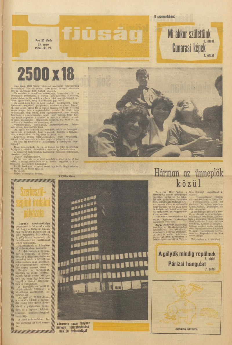 Ifjúság, 20. évf. 1964. október 22. 33. sz.
