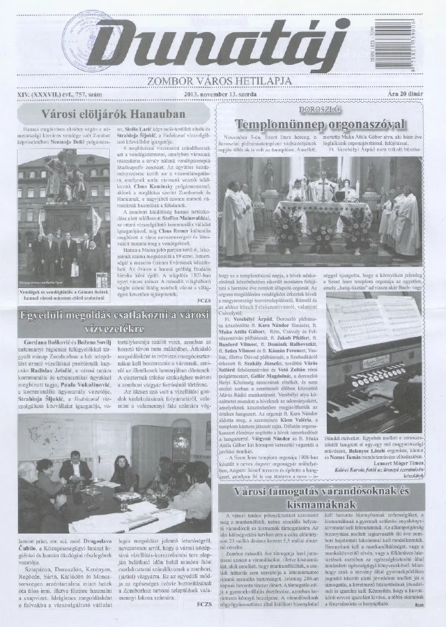 Dunatáj, 15. évf. 2013. november 13. 757. sz.