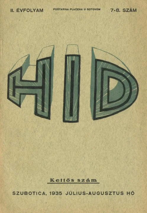 Híd, 2. évf. 1935. július – augusztus. 7–8. sz. 1–48. oldal