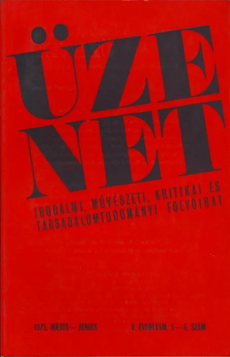 Üzenet, 5. évf. 1975. május – június. 5–6. sz. 323–436. oldal