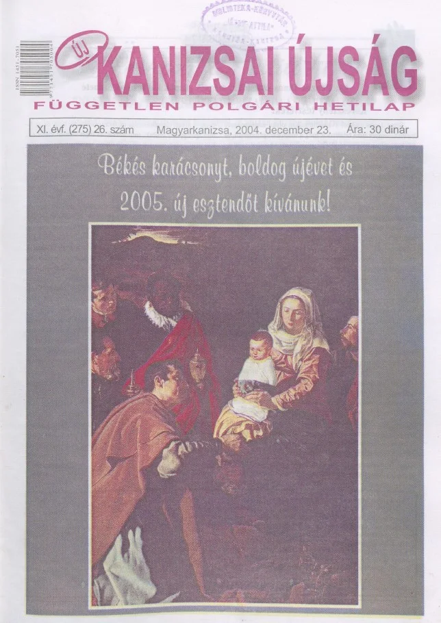 Új Kanizsai Újság, 11. évf. 2004. december 23. 26. sz.