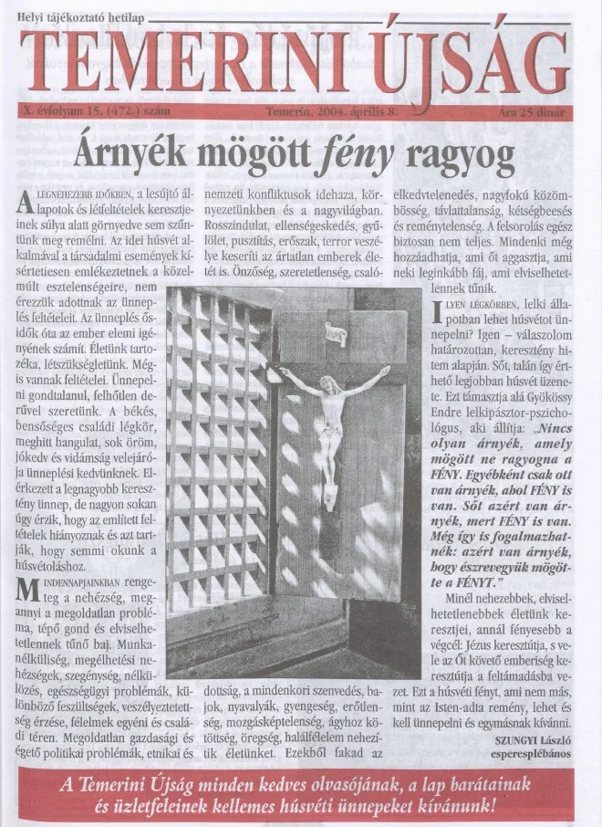 Temerini Újság, 10. évf. 2004. április 8. 15. sz.