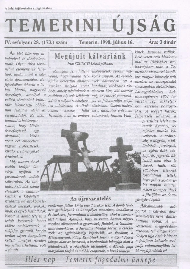 Temerini Újság, 4. évf. 1998. július 16. 28. sz.