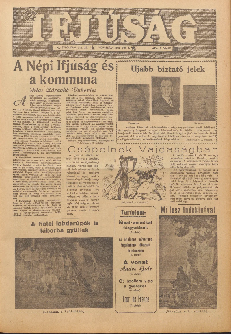 Ifjúság, 11. évf. 1955. augusztus 6. 512. sz.