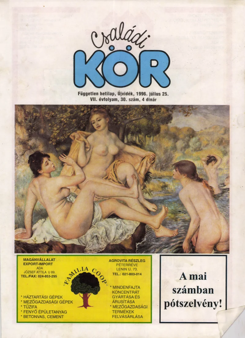 Családi Kör, 7. évf. 1996. július 25. 30. sz.