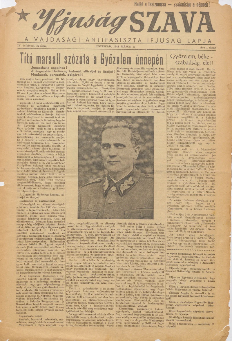 Ifjúság Szava, 1. évf. 1945. május 11. 3. sz.