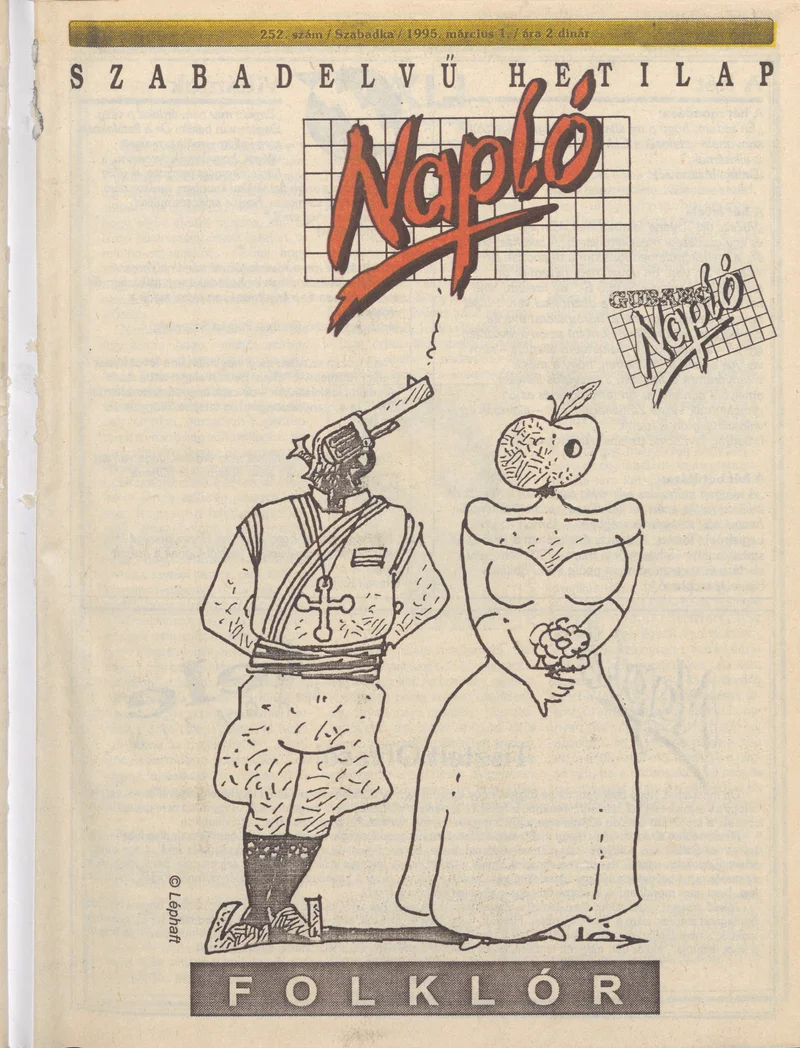 Napló - Szabadelvű hetilap, 6. évf. 1995. március 1. 252. sz.