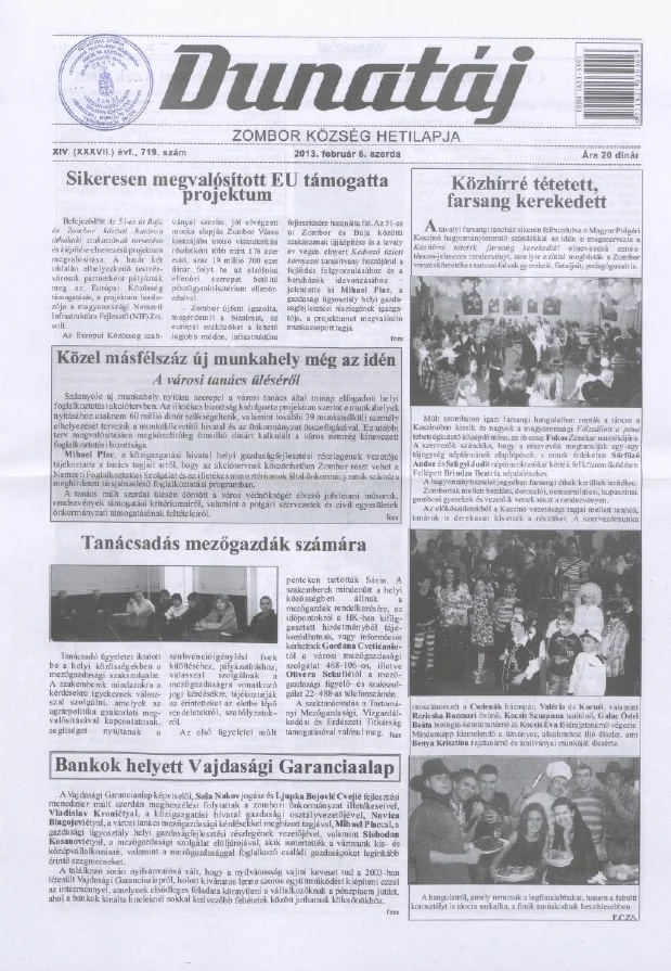 Dunatáj, 15. évf. 2013. február 6. 719. sz.