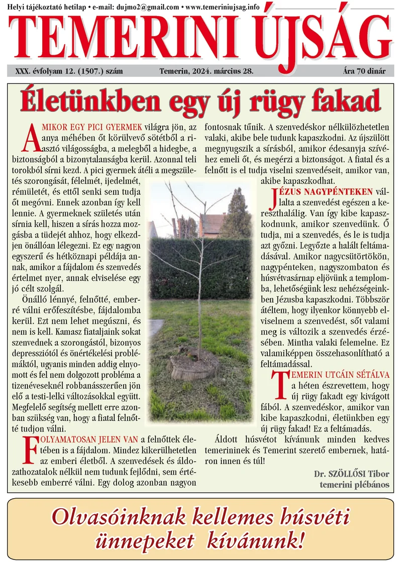 Temerini Újság, 30. évf. 2024. március 28. 12. sz.