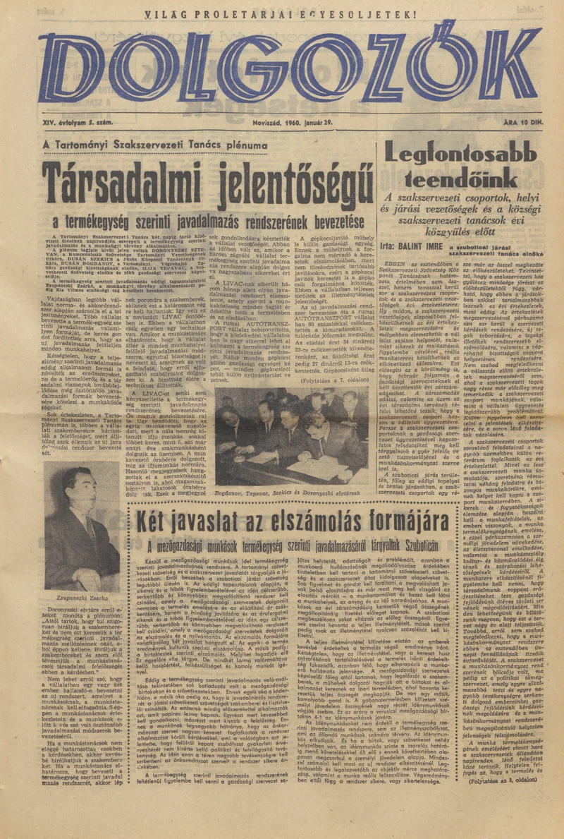 Dolgozók, 14. évf. 1960. január 29. 5. sz.