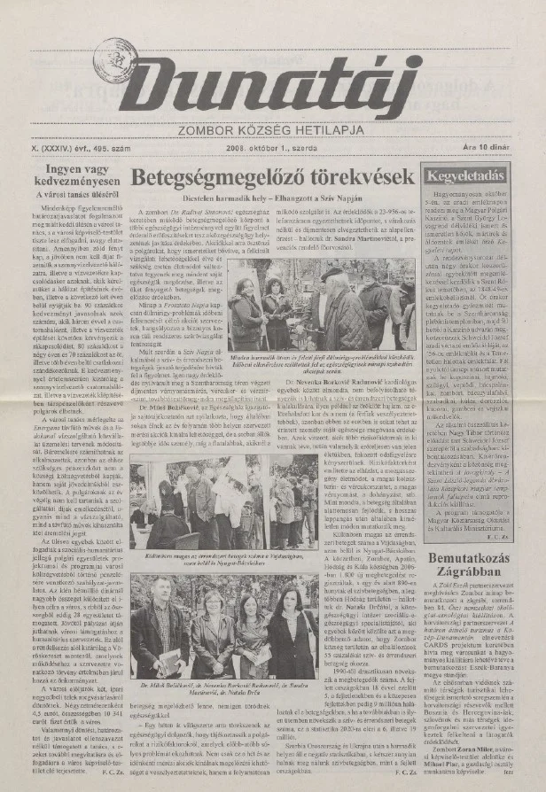 Dunatáj, 10. évf. 2008. október 1. 495. sz.