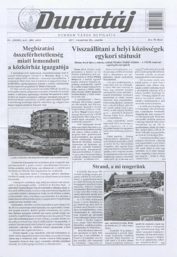 Dunatáj, 13. évf. 2011. november 23. 659. sz.