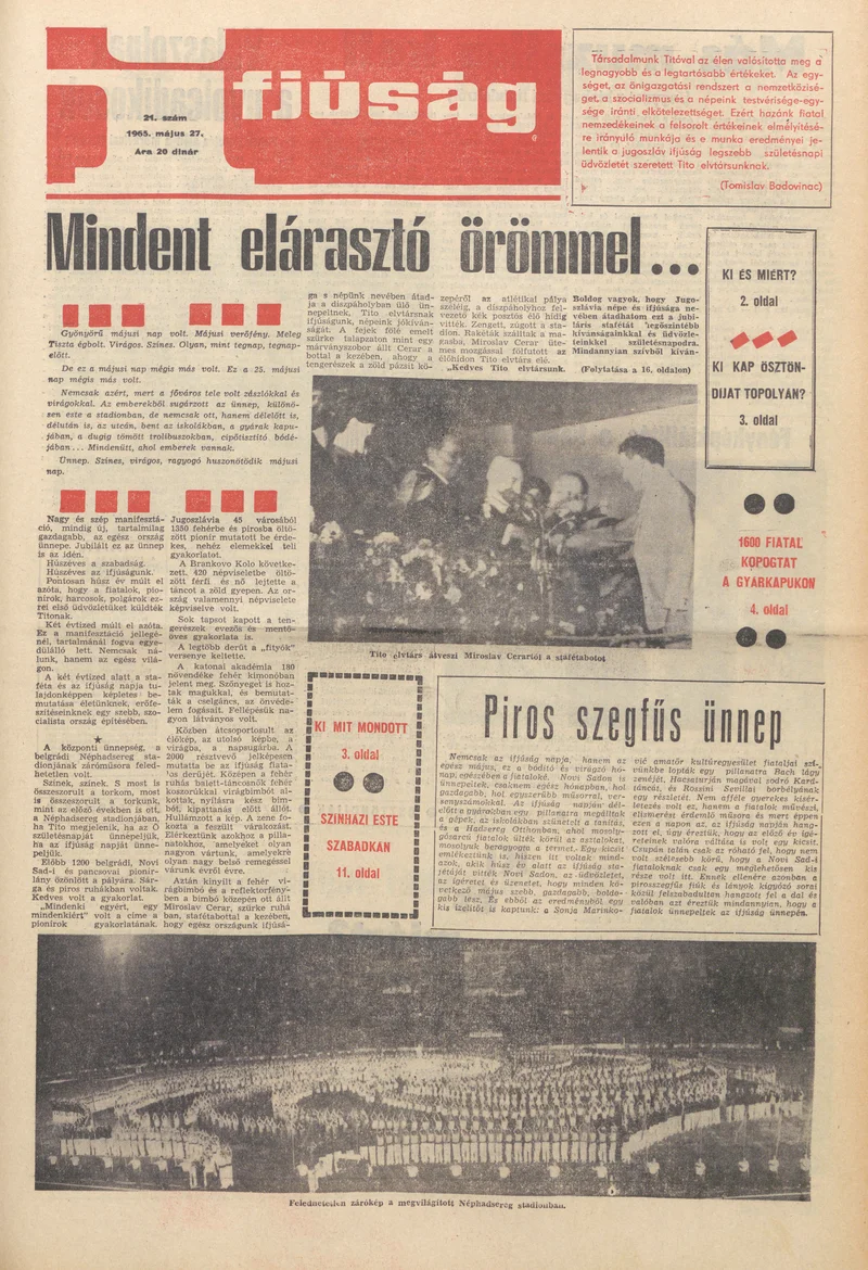 Ifjúság, 21. évf. 1965. május 27. 21. sz.
