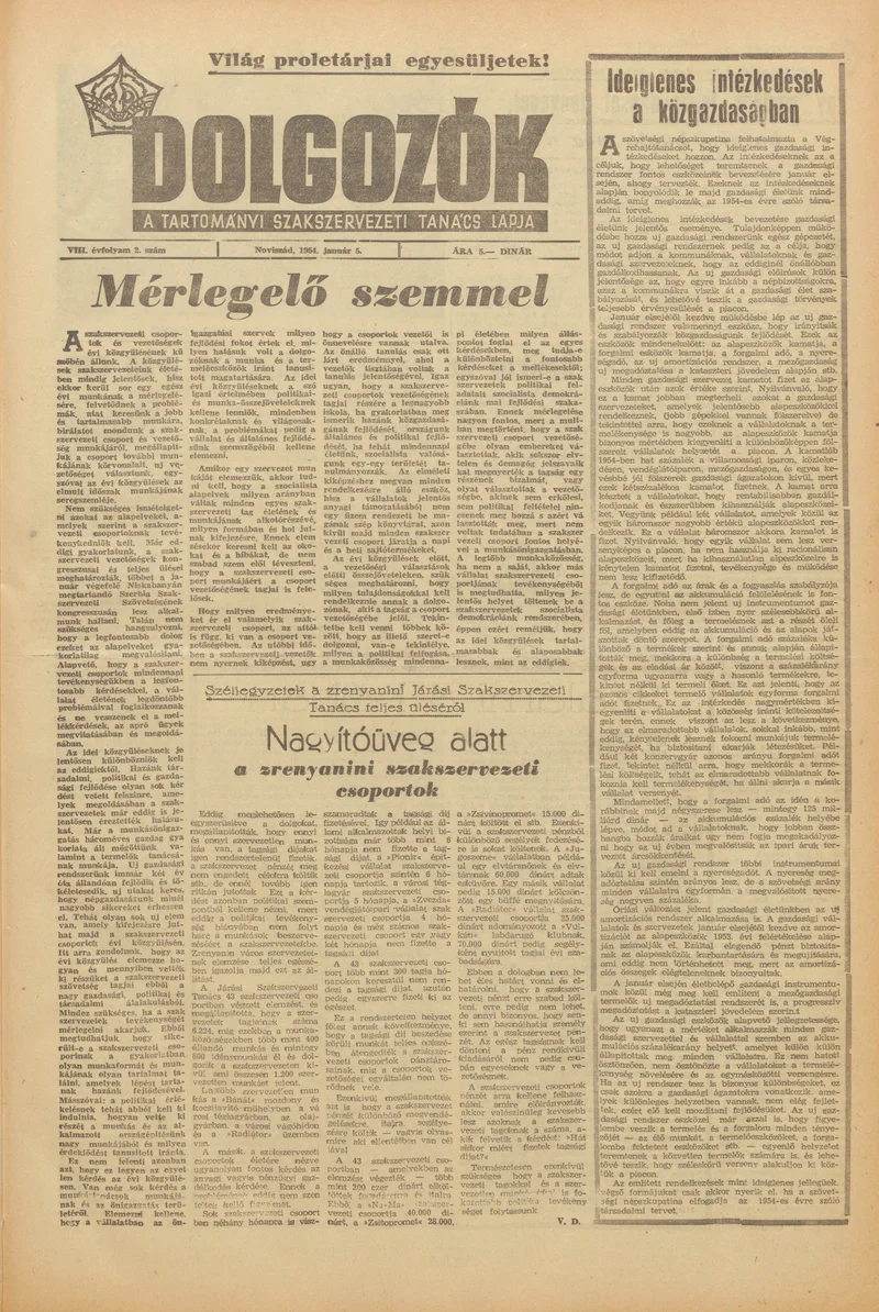 Dolgozók, 8. évf. 1954. január 5. 2. sz.
