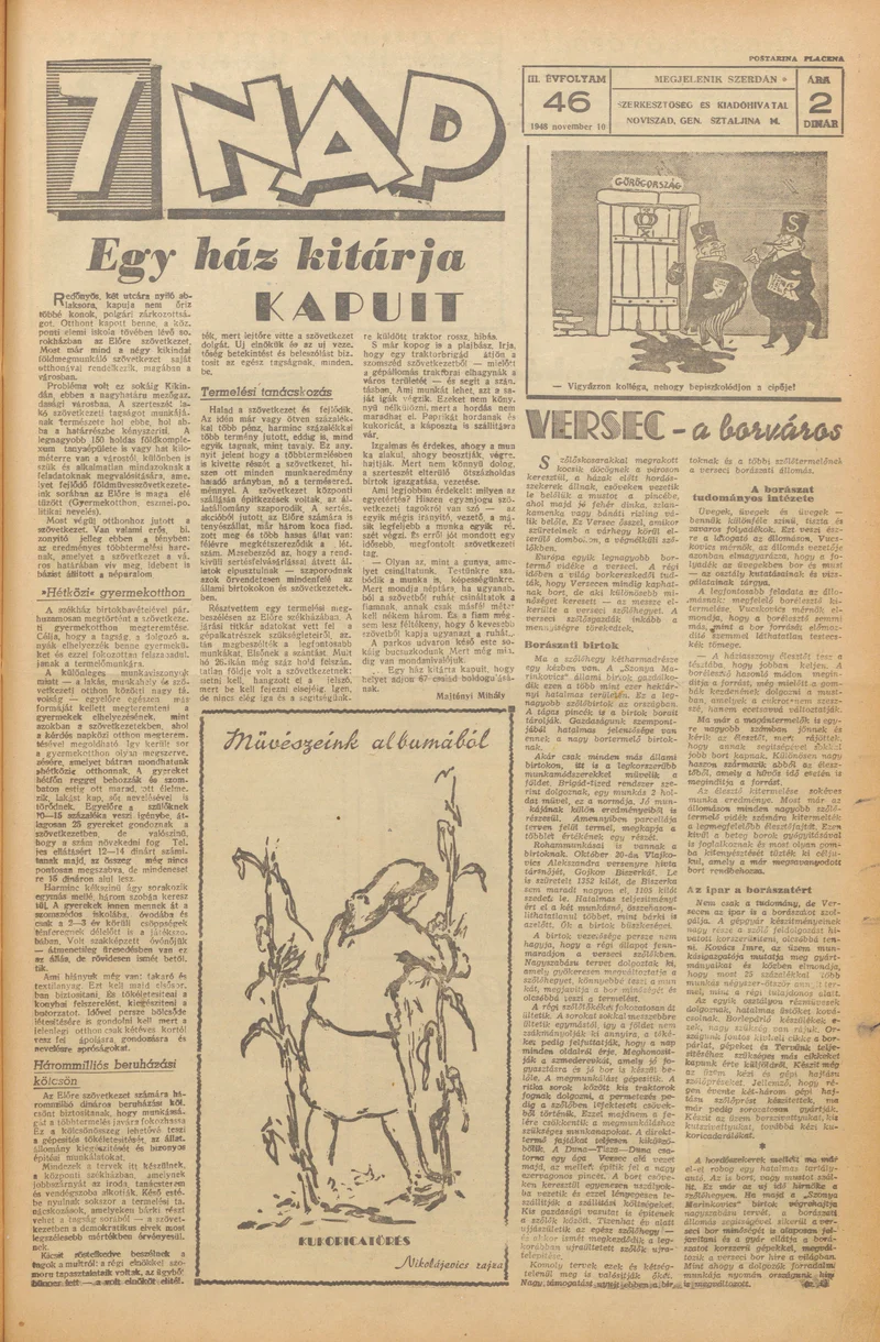 7 Nap, 3. évf. 1948. november 10. 46. sz. 1–4. oldal
