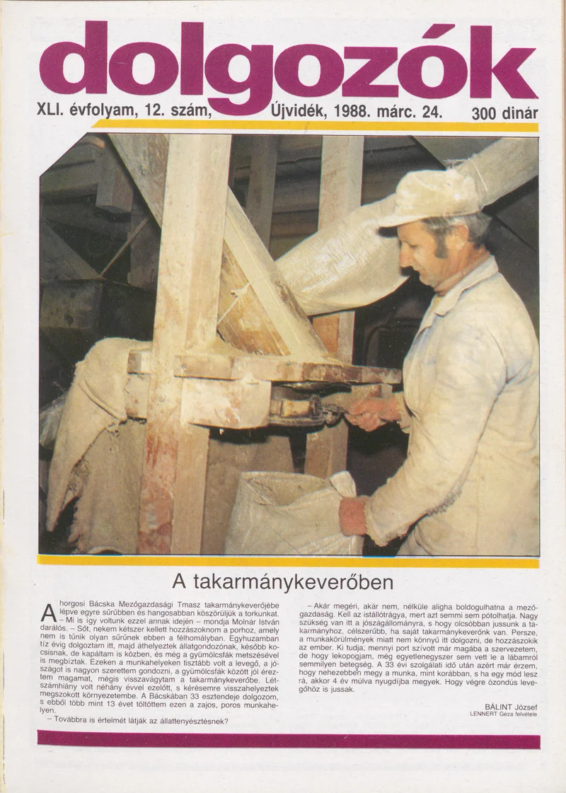 Dolgozók, 42. évf. 1988. március 24. 12. sz.