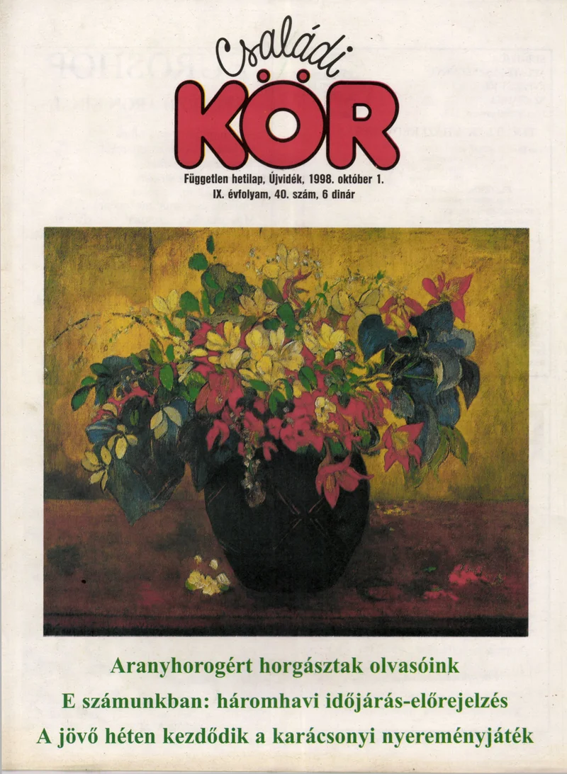 Családi Kör, 9. évf. 1998. október 1. 40. sz.